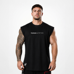 Tsunami Hommes Box Logo Oversize Sleeve Noir