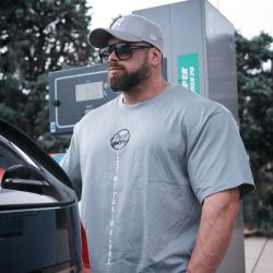 Oversized T-Shirt "LET ME TRAIN ALONE"