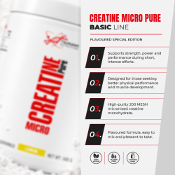 Creatine micro pure flavored 500 g - special edition