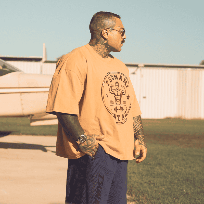 T-shirt oversize Tsunami Vintage Double Biceps