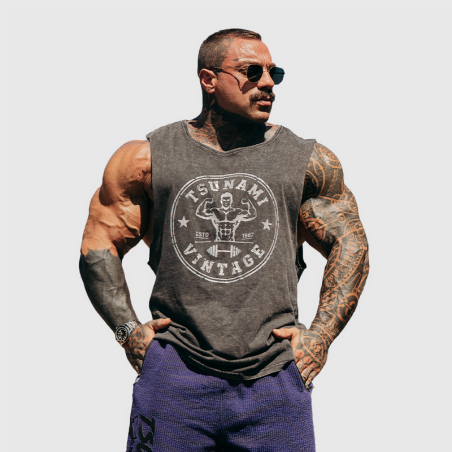 Koszulka bez rękawów Tsunami Vintage Double Biceps