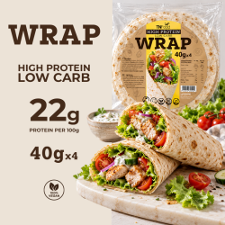Protein wrap low carb 4x40g