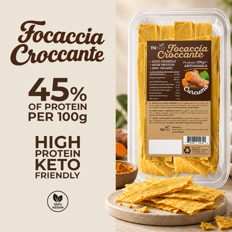 Protein Crispy Focaccia 150 g