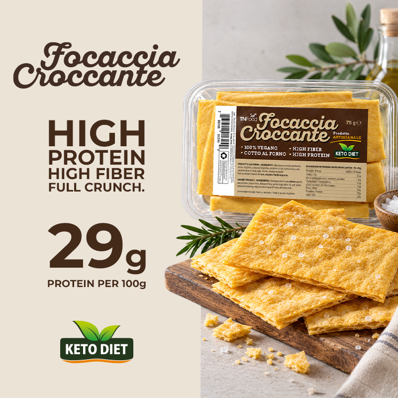 Crunchy Low Carb Protein Focaccia 75 g