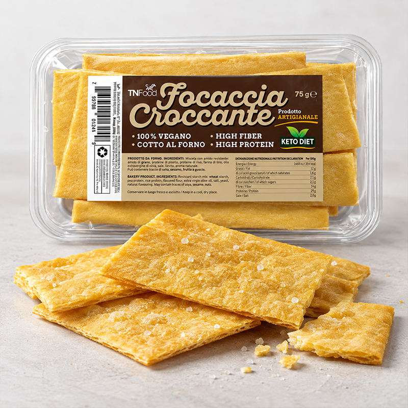 Crunchy Low Carb Protein Focaccia 75 g