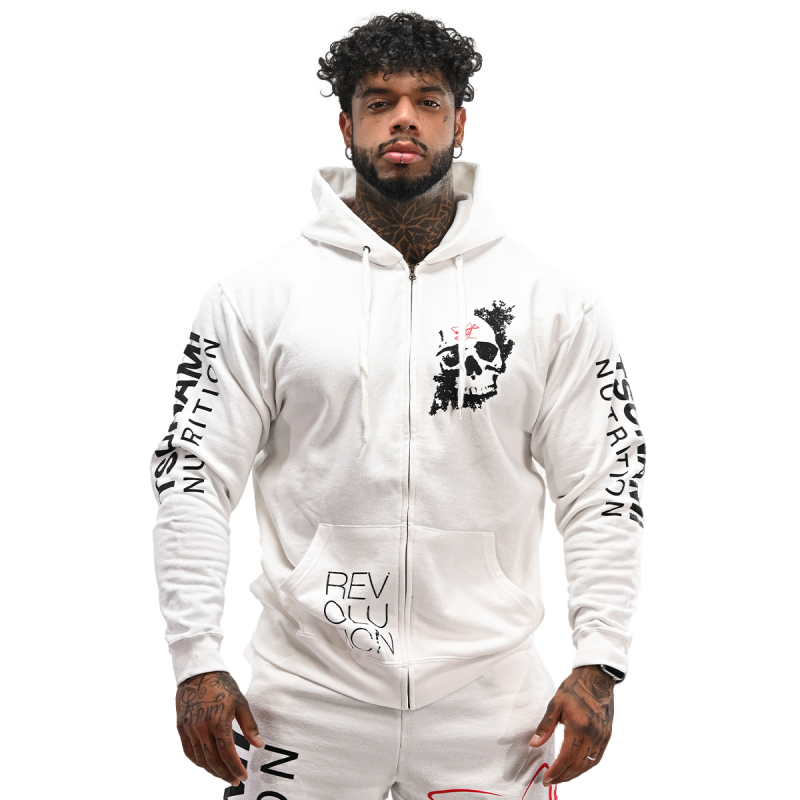 Hoodie Skull White Man