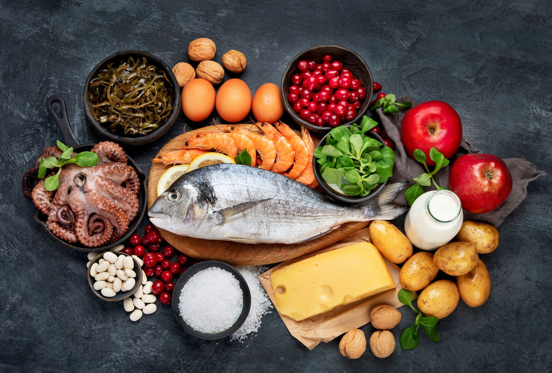 Aliments riches en iode : liste et apports thyroïde